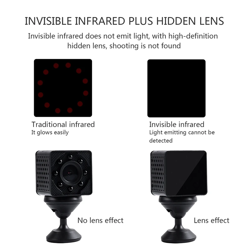 PUAroom HD 1080P WiFi мини камера 4K IP Irrespecitive ночное видение светодиодная домашняя