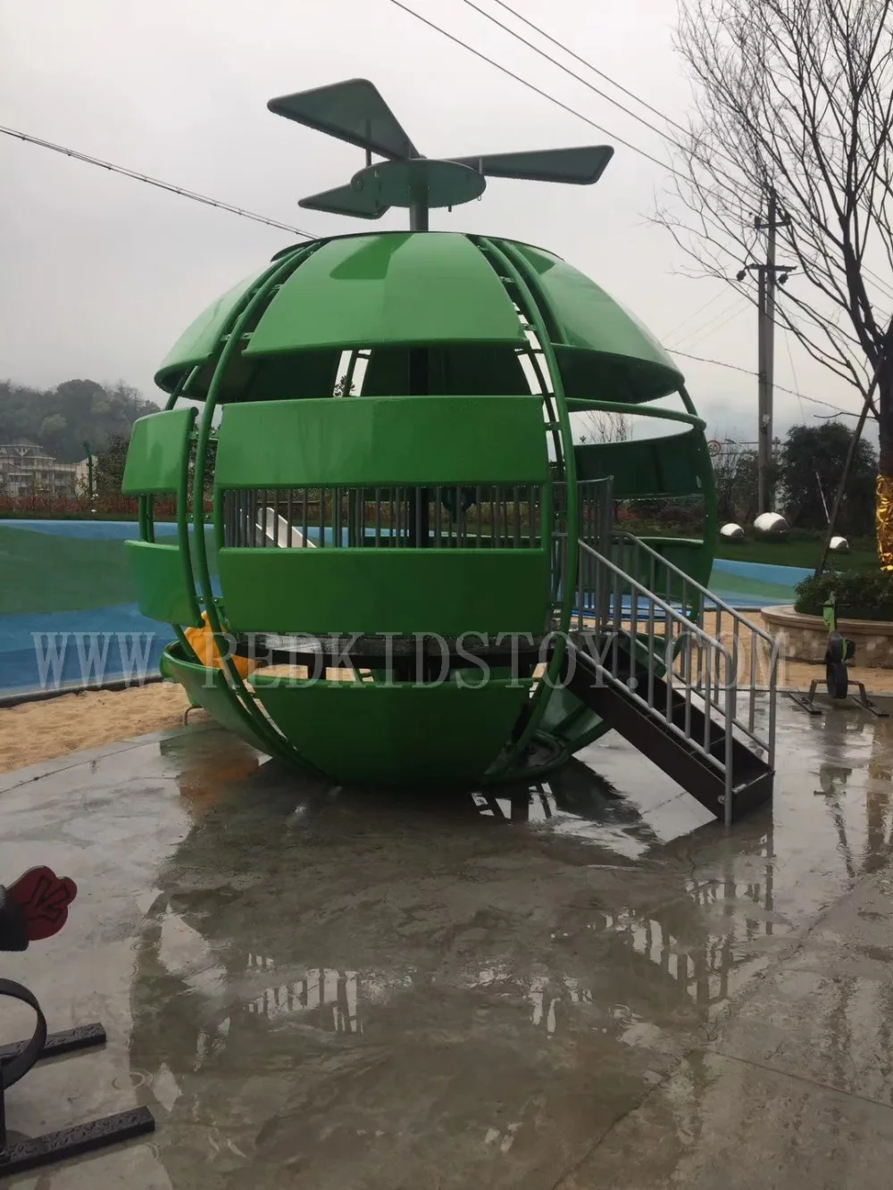 2018 Новый CE сертифицированный город тема открытая площадка вертолет модель дети играют оборудования HZ-A030
