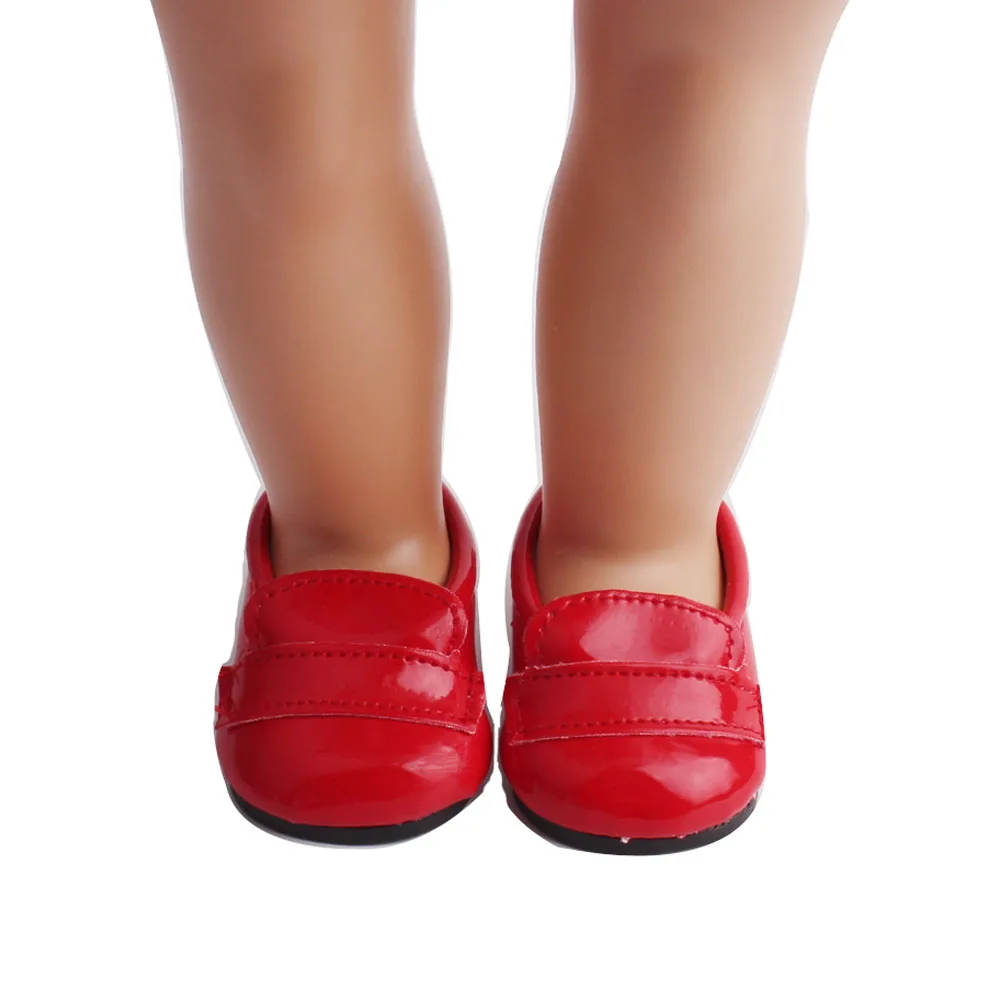 Doll Shoes fashion doll red leather shoe 18 inch Girl Doll Shoes fashion doll red leather shoe 18 inch Girl