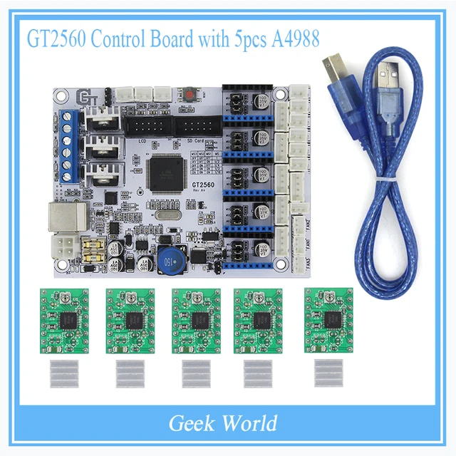 gt2560 controller board atmega2560 ramps1 4 prusa delta with 5pcs