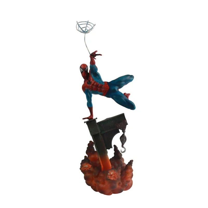 Marvel The Amazing Spider-Man Spiderman Lights PVC Spider Man Action Figure Collectible Model Toy
