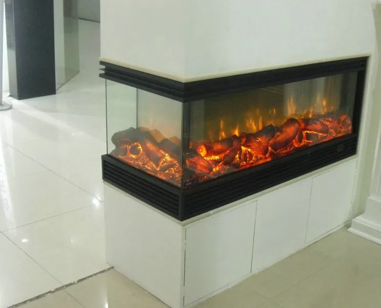 Декор пламя 4 сторонний электрический камин нагреватель