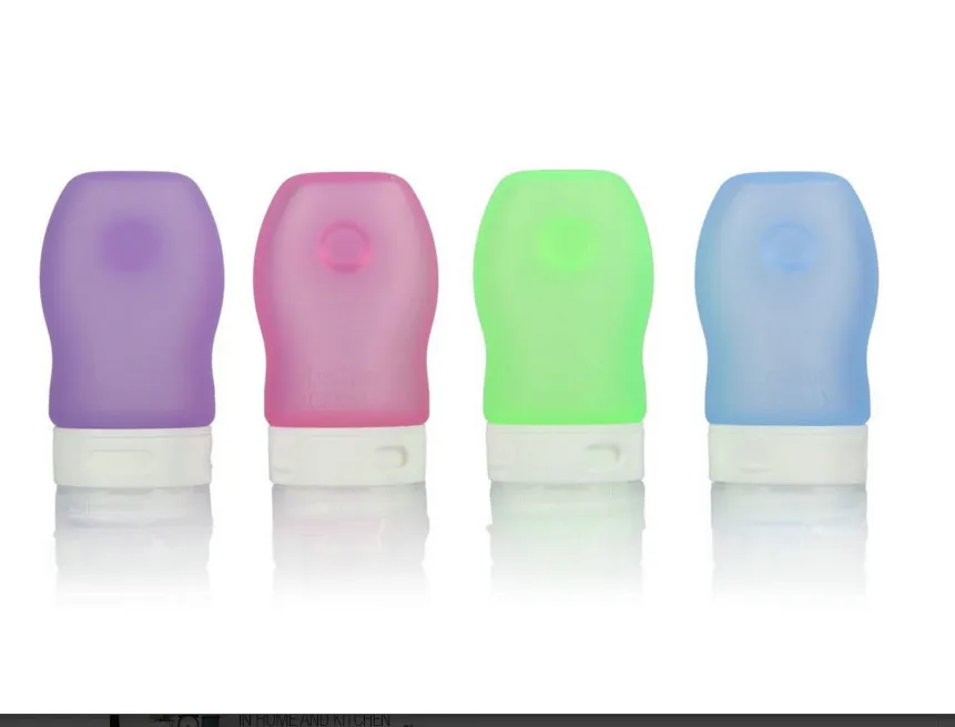 Silicone Travel Bottles 1.25oz 4 Pack TSA Airline Carry On Approved