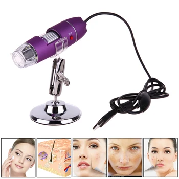 

50X-500X USB Digital Microscope Skin Hair Analyzer Follicle Scalp Detector OTG Function High Definition Skin Tester Adjustable
