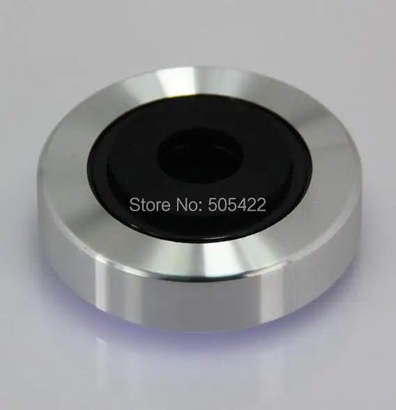 

40*12mm Silver Aluminum Silicon Amplifier Speaker Feet CD Player DAC Computer Instrument Application Isolation Pad Stand
