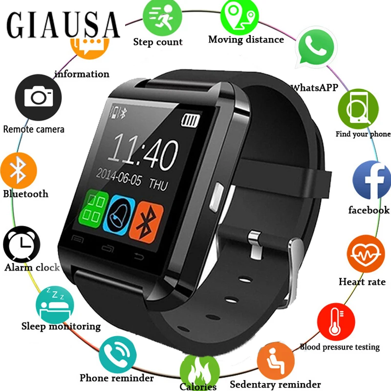 

Smart Watch Men Bluetooth Sport Watches Women Ladies Rel gio Smartwatch with Camera Sim Card Slot Android Phone PK DZ09 Y1 A1