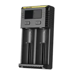 NITECORE Новый I2 батарея Смарт зарядное устройство дорожные наборы для li-ion/IMR Nicd 16340 10440 AAA 14500 18650 26650 с кодом аутентификации