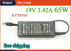 19 V 3.42A 65 W ноутбук зарядное устройство для Toshiba PA3467U-1ACA SADP-65KB A V85 адаптер переменного тока PSU