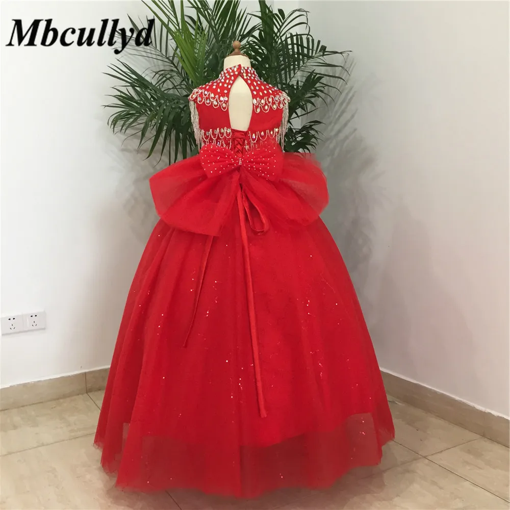 Платье с цветочным узором для девочек для свадебной вечеринки, лето 2019, платье для девочек, торжественное платье принцессы для первого