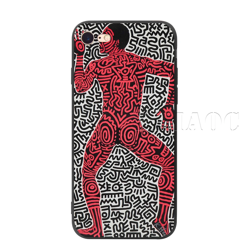 YIMAOC Keith Haring силиконовый мягкий чехол для iPhone 11 Pro XS Max XR X 8 7 6 6S Plus 5 5S SE - Цвет: 6