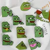 MINGQI Pepe the Frog Meme Enamel Pins Shoot Pyramid Thinking Drinking Funny Animal Brooches Badge Jewelry for Women accessories ► Photo 3/6