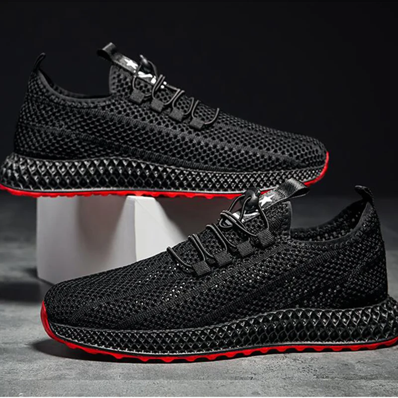

DAOKFPO Mens Mesh Flats Shoe Lightweight Walking Shoes Men Shoes Summer Sneakers Breathable Casual Shoes Fashion Lace up