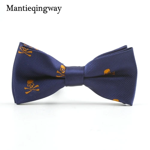 Mantieqingway Chritmas детей галстук-бабочка Интимные аксессуары мультфильм Лось Боути полиэстер галстук-бабочку для Обувь для мальчиков Повседневное бантом череп лук Галстуки - Цвет: MXR070226