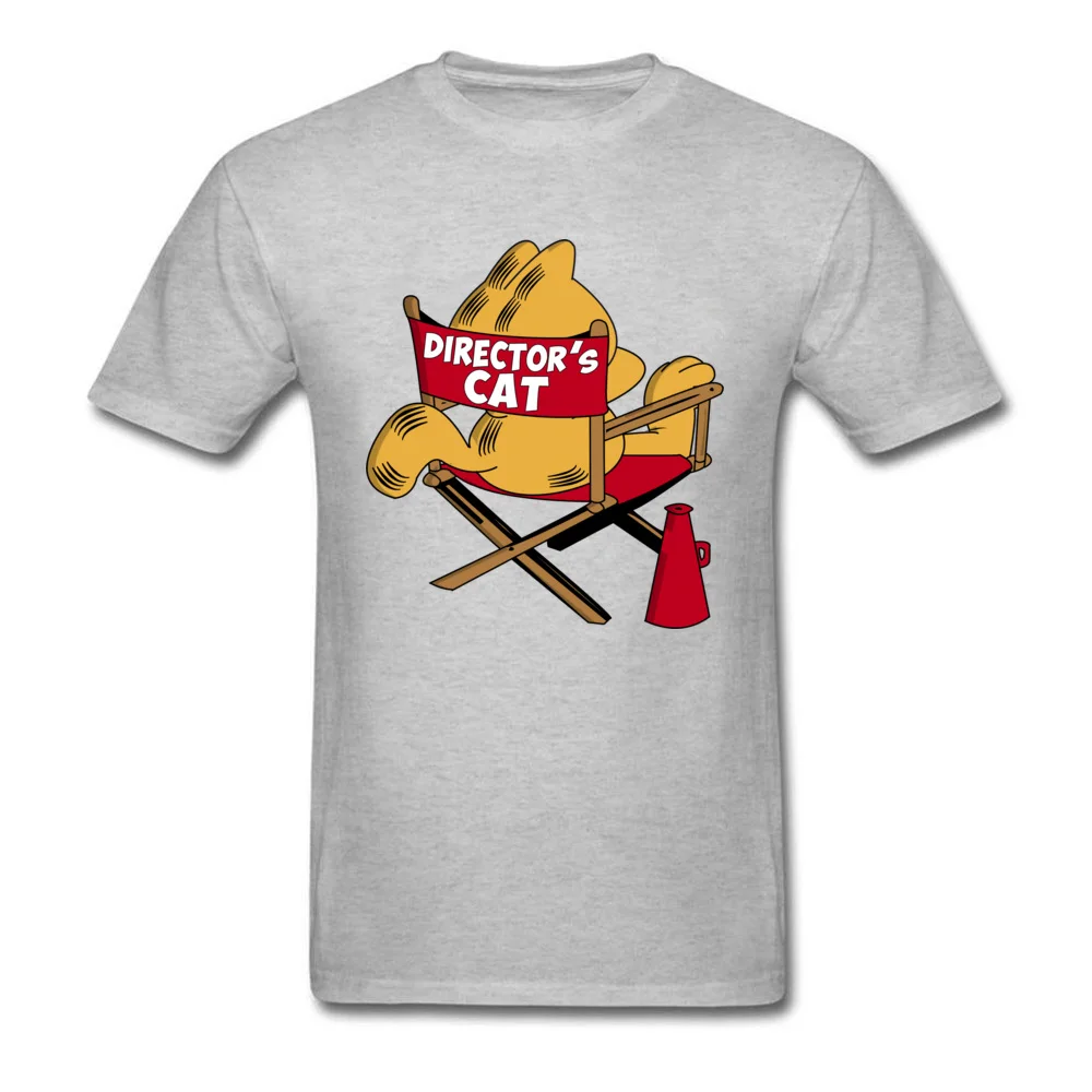 cosie Short Sleeve Tops Shirt VALENTINE DAY O Neck 100% Cotton Men T-Shirt Directors...Cat cosie Tee Shirts Oversized Directors...Cat grey