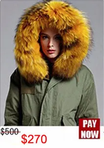 Cheap New Collection Long version White pure color Faux fur liner Jacket Raccoon fur White big size Collar Winter Jacket 7 Cheap New Collection Long version White pure color Faux fur liner Jacket Raccoon fur White big size Collar Winter Jacket 7