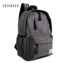 ZENBEFE Linen Small Backpack Unisex School Bag For Teenage School Backpack For Students Backpacks Rucksack Bookbags Travel Bag
