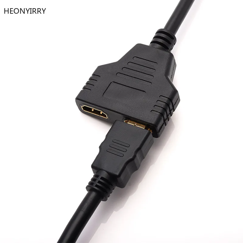 Кабель-разветвитель HDMI 1 Male To Dual HDMI 2 Female Y Splitter адаптер в HDMI HD светодиодный ЖК-телевизор 30 см 1 в 2 Splitter адаптер конвертер