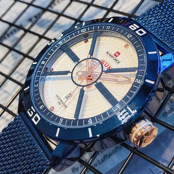 

2020 New NAVIFORCE Men Watch Fashion Quartz Wrist Watch Men Waterproof Military Sport Watches Creative Dial Design Male Clock