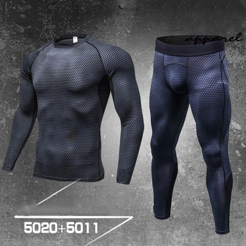 ESHINES 2019 Новые спортивные брюки с длинным рукавом для мужчин полиэстер, спандекс для фитнеса термальные ветрозащитные быстросохнущие
