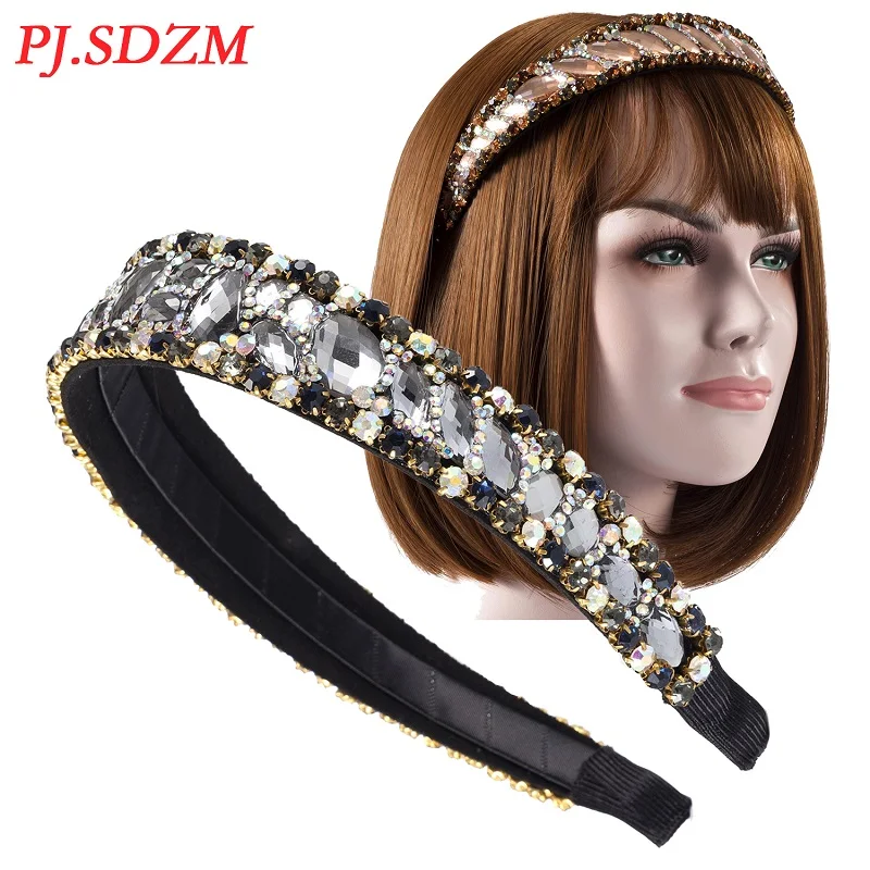 Women Chic Hair Accessories Patchwork High Quality Female Hairband