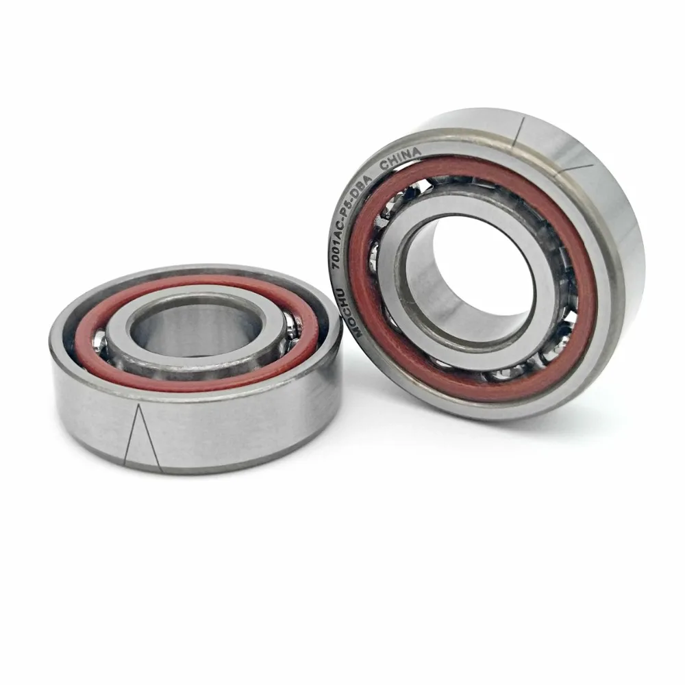 1 пара MOCHU 7001 7001AC P5 DFA DF DT DB 12x28x8 Радиально упорные контактные подшипники шпинделя с