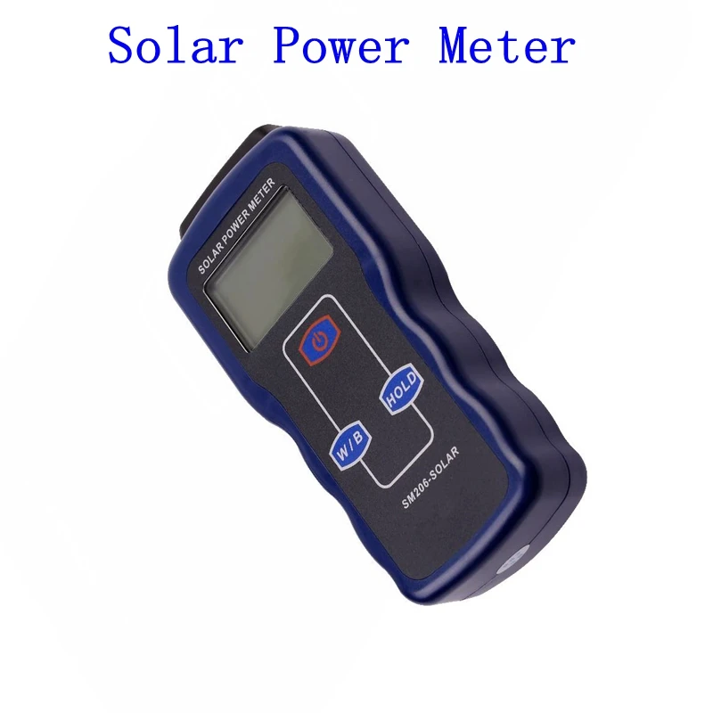 US $52.49 Portable Digital Solar Power Meter Precision Light Meter Data Hold Peak Hold For Solar Radiation Research Glass Light Intensity