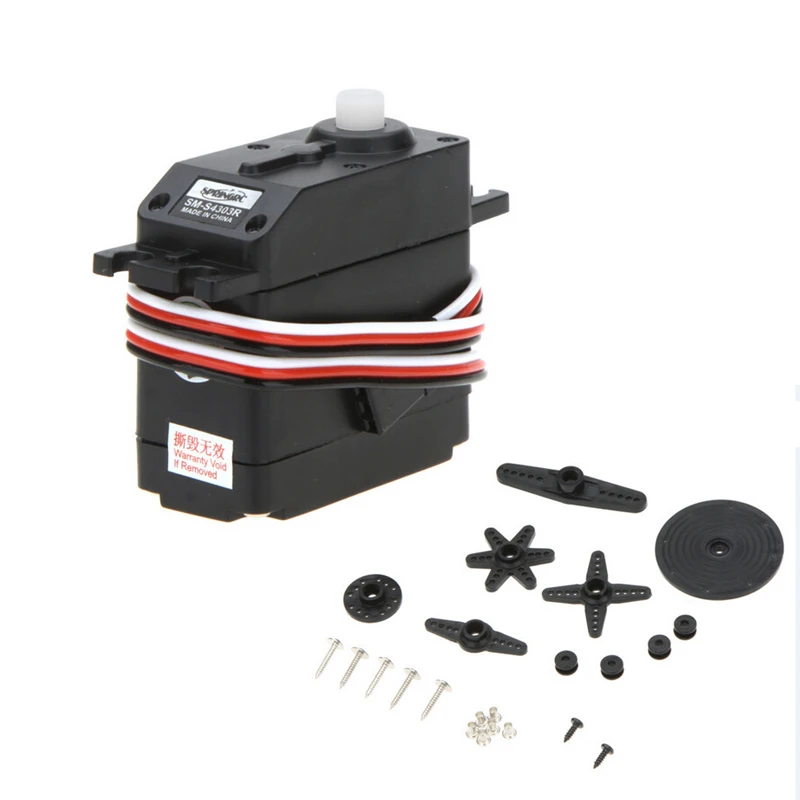 

Spring SM-S4303R JR interface 360 Robot Servo Large Continuous Rotation for 25T Futaba Servo Arm Wholesale