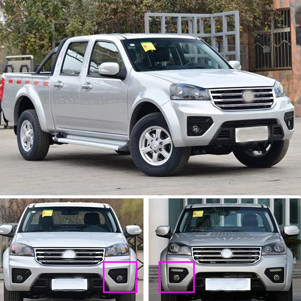 

CAPQX 1 Pair For Great Wall Wingle 5 6 LED Daytime Running Light Turning Signal Lamp DRL Day Light Front Bumper Fog Light Lamp