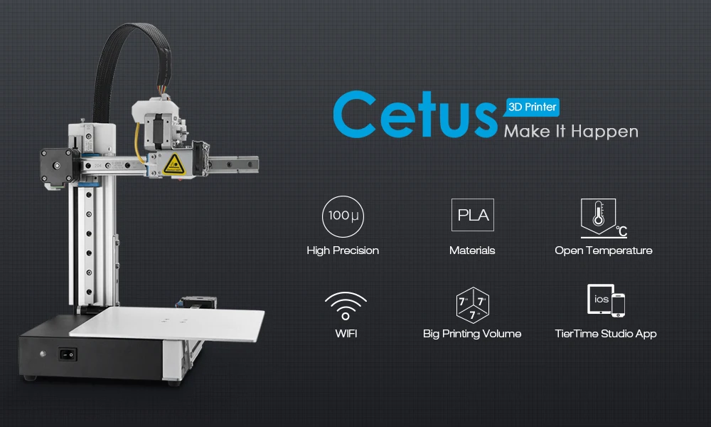 Cetus 3d принтер Стандартный MK2