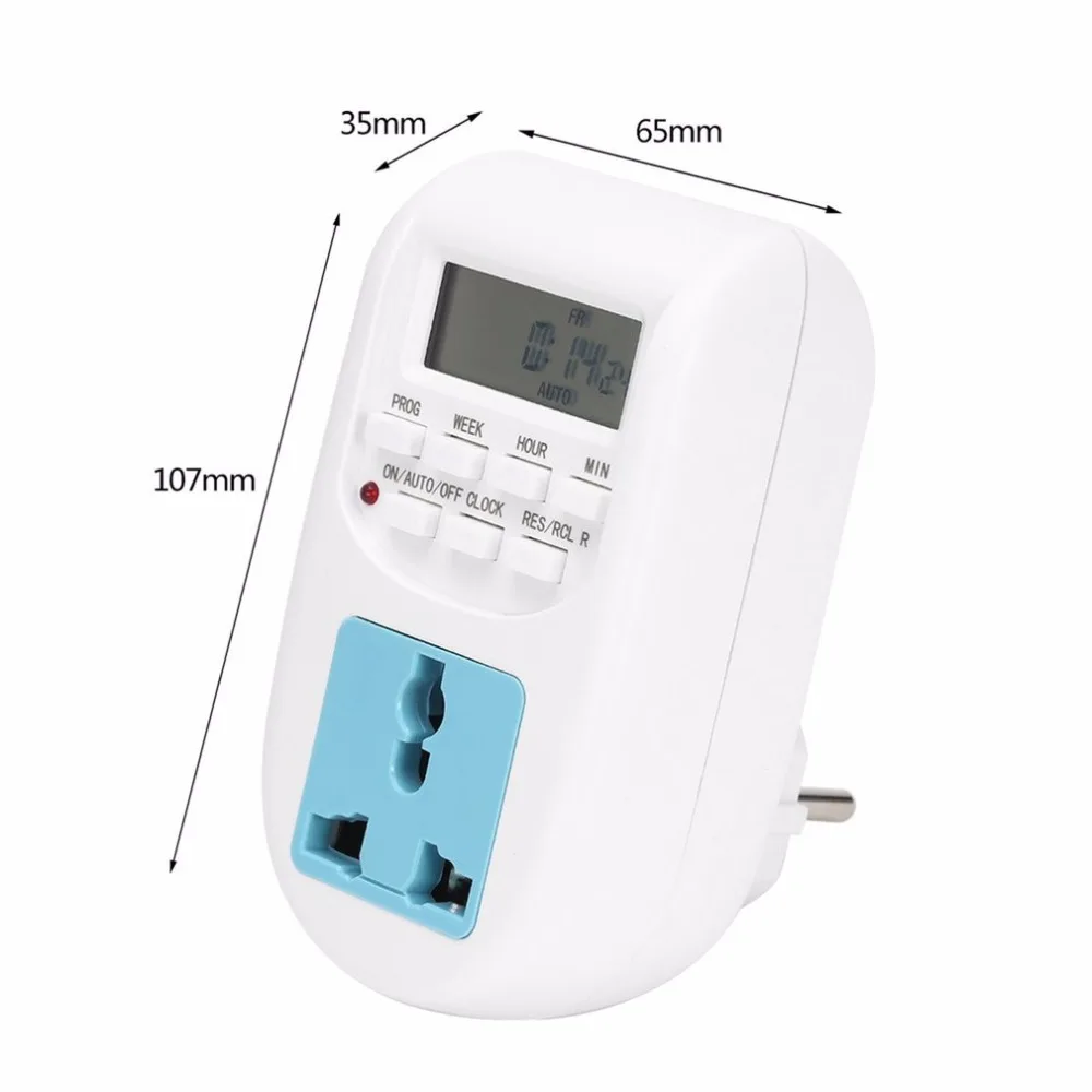 Kebidumei Смарт Цифровой таймер энергии 220V EU Plug Энергосберегающие Таймер