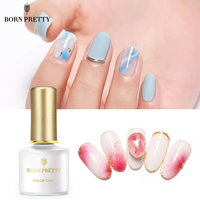 BORN PRETTY 6 мл Белый Прозрачный Крем Блум Гель-лак отмачиваемый УФ для ногтей Дизайн