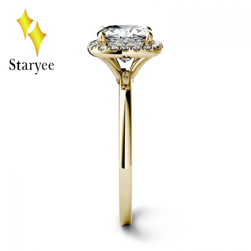 Certified 1.3CT VS DEF COLVARD COLVARD Moissanite Halo Engagement Ring For Women Jewerly 14K Solid White Gold Diamond Ring