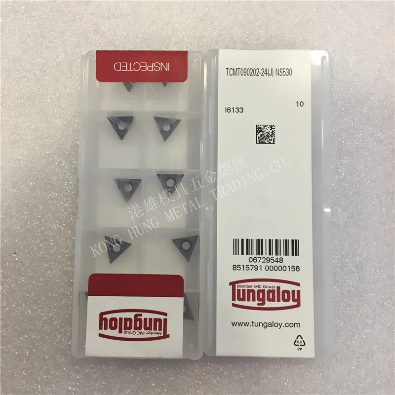 

TCMT090202-24 NS530 Original Tungaloy Carbide Inserts Turning Tool Lathe Tools 10Pcs/Lot