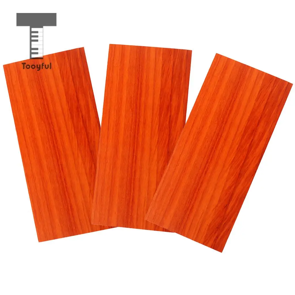 Tooyful 3pcs Guitar Head Veneer Guitar Part Rosewood Luthier Work DIY