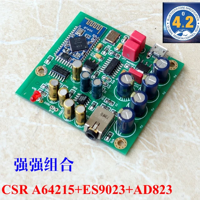 HIFI College WL51 Wireless Bluetooth 4.2 HiFi CSR64215 ES9023 AD823 Apt-X Audio Decoder DAC Mini Headphone Amplifier