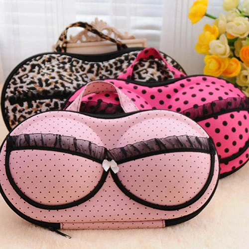 Portable Underwear Bra Storage Bag Case Zipped Holder Organizer Box For Travel 