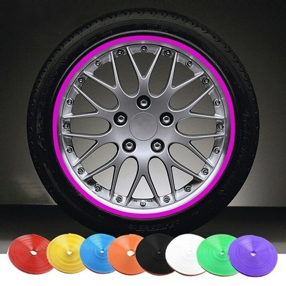 

8M/Roll Car Styling Wheel Rims Rubber Strip Stamping Protection Trim Color Tire Guard Line Car-styling Exterior Accessories