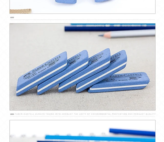 1pcs Faber-castell Natural Rubber Eraser Ink Eraser Sand Rubber Fountain  Pen Rubber No.7016-40 Supplies - Eraser - AliExpress