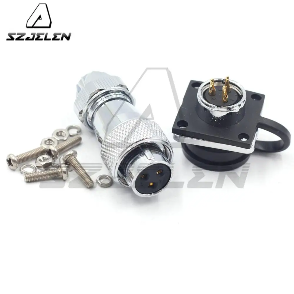 

WS16 Series, 3-pin waterproof connector male female , Industrial Connectors plug socket,dustproof connector 3pin ,IP67