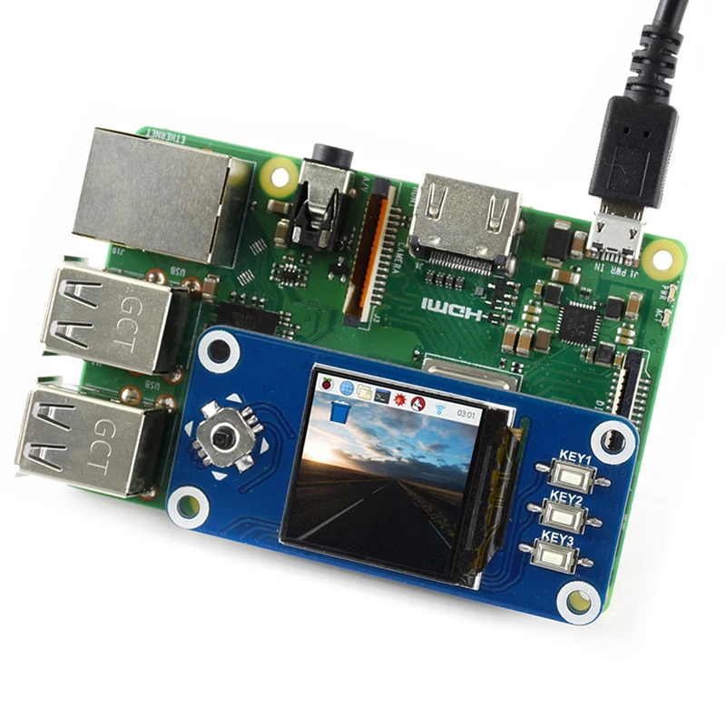 1,3 дюймовый ips ЖК-дисплей шляпа для Raspberry Pi, 240x240 пикселей, SPI интерфейс, для Raspberry Pi Zero/Zero W/Zero WH/2B/3B/3B