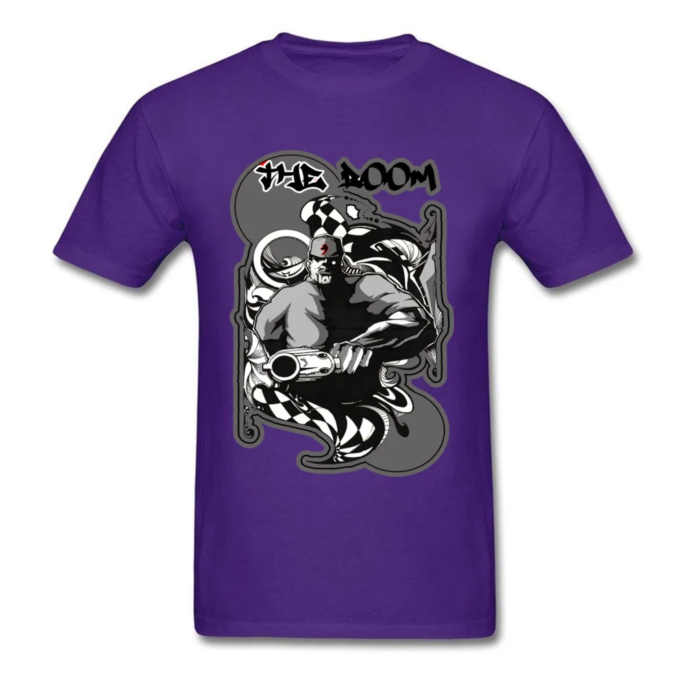 The Doom Tops T Shirt Fashionable Round Collar Casual Short Sleeve Cotton Fabric Man T Shirts Normal Sweatshirts The Doom purple