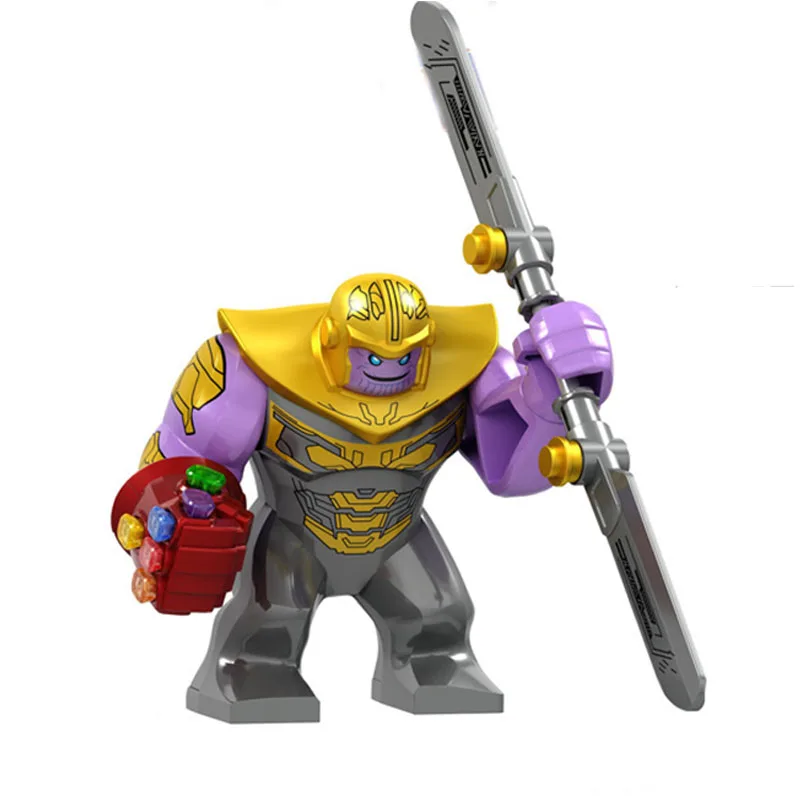 

Avengers 4 Endgamer Action Figure Thanos Black Panther Hulk Iron Man Glove Blocks Compatible Marvel Toy
