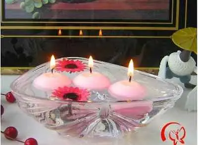 violet HEALLILY Lot de 10 petites bougies flottantes non parfumées pour mariage fête de Saint-Valentin