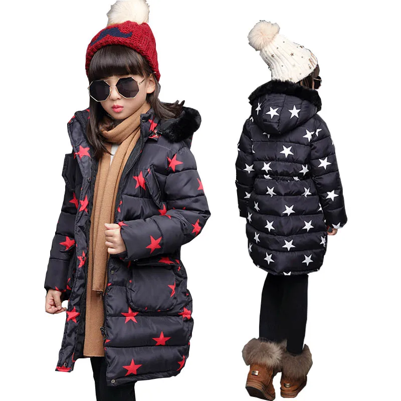 

Girls clothing winter 2018 outerwear coats down parkas girls snow wear children jackets for girls down coat kids jackets clothes