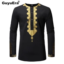 Cheap GuyuEra New Men's African Dashiki Wind Casual Long-sleeved Shirt Men's Hot Shirt Cheap GuyuEra New Men's African Dashiki Wind Casual Long-sleeved Shirt Men's Hot Shirt