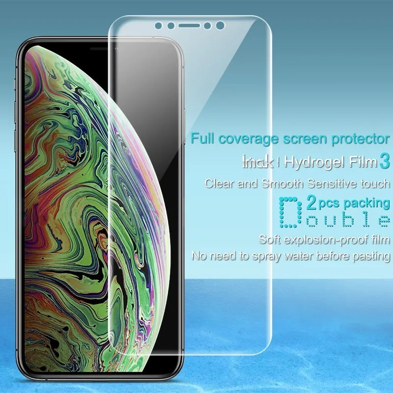 

IMAK Screen Protector For Apple iPhone X/iPhone XS Hydrogel III Front&Back Soft TPU Protective Film For iPhone XS Not Glass