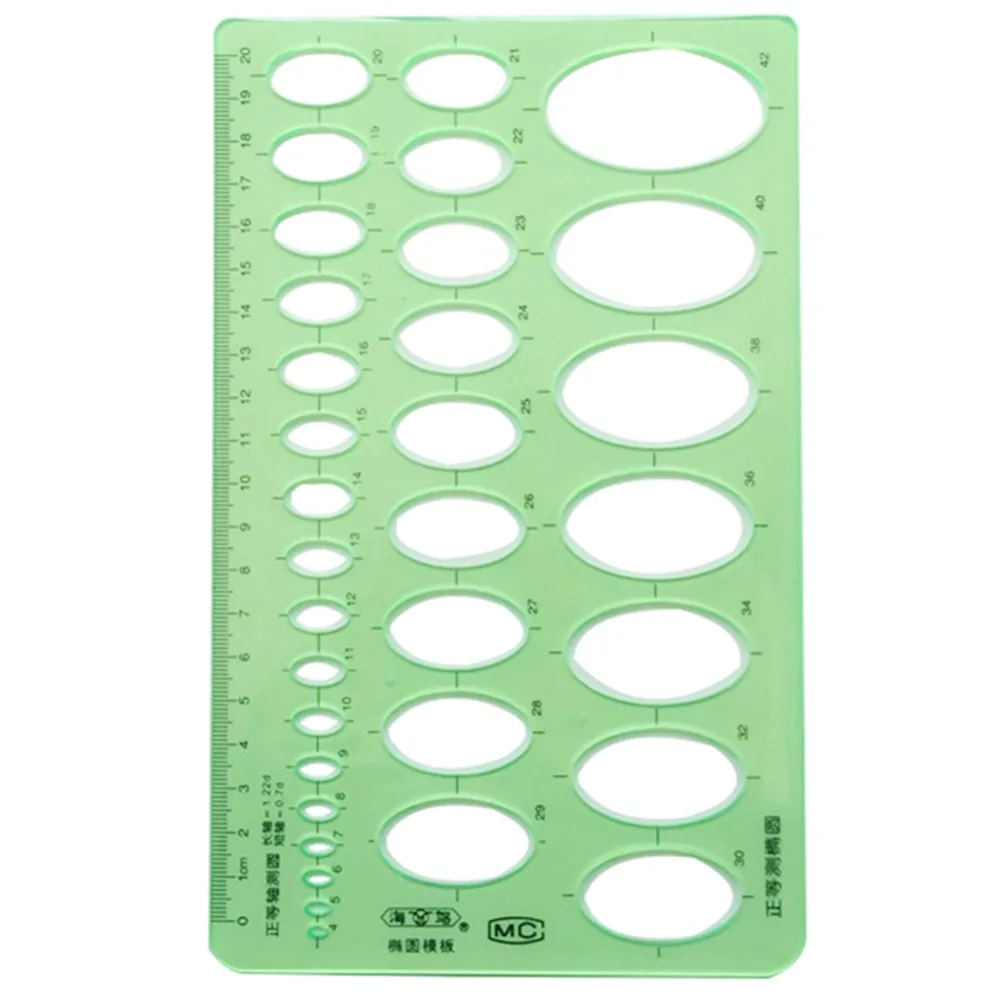 

1 pcs Length 20cm * Width 13cm New Environmentally Friendly Resin Material Multifunction Foot Oval Template ruler