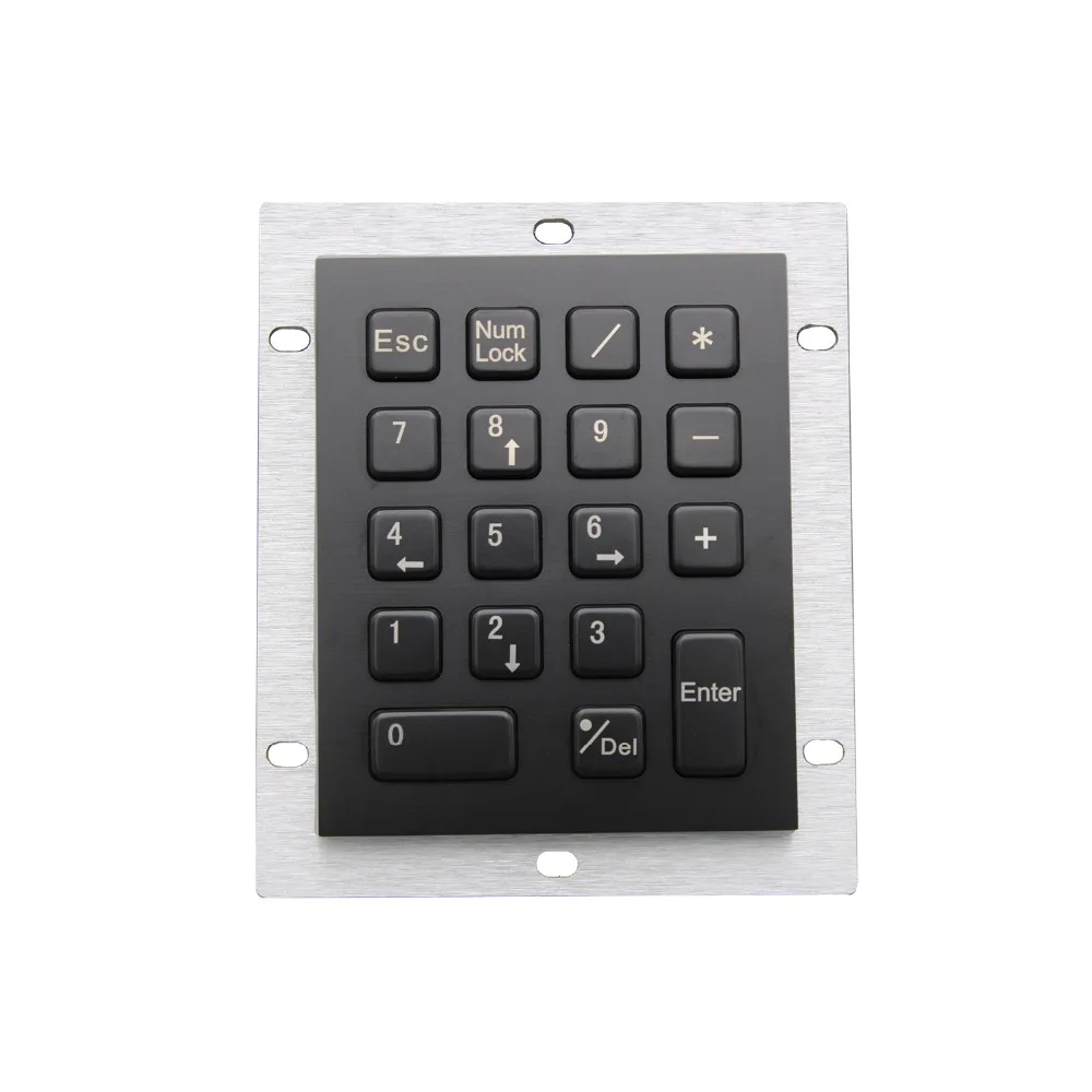 

Metal mechanical keyboards black waterproof numeric keypads clavier en métal
