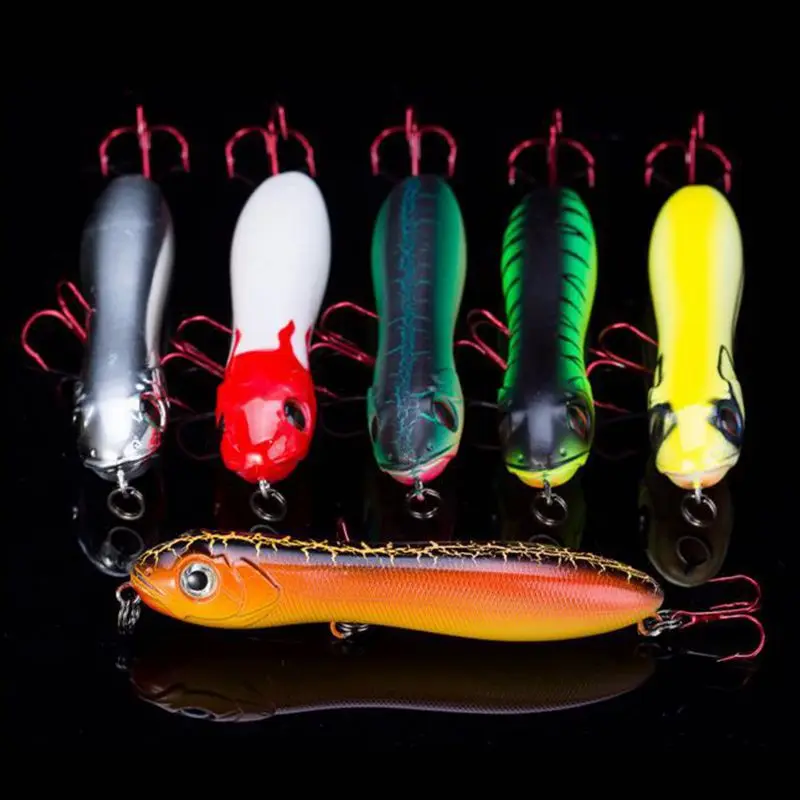 

2018 High Quality 6Pcs Pencil Lure Fishing Wobblers Winter Ice Fishing Lures Crankbaits Freshwater Fishing Tackle 100mm 15g