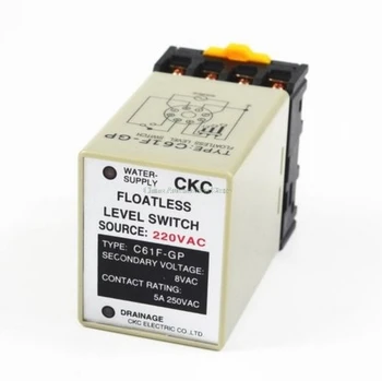 

C61F-GP AC 220V 50/60 Hz 8 Pin Liquid Floatless Level Switch Controller With socket Base